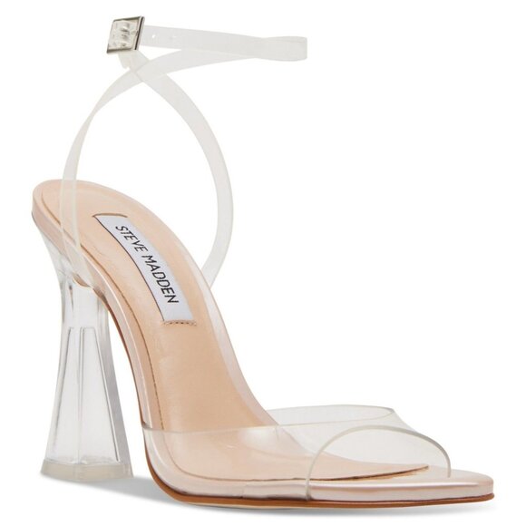 Steve Madden Women's Beki Two-Piece Flare-Heel Sandals - Picture 1 of 3